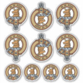 Clan Colquhoun Crest Sticker Set (Voorkant)