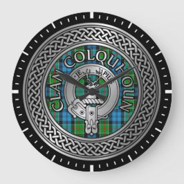 Clan Colquhoun Crest & Tartan Knot Grote Klok