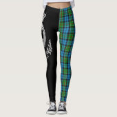 Clan Colquhoun Crest & Tartan Leggings (Voorkant)