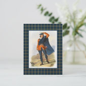 Clan Colquhoun  Illustratie Tartan Lijst Briefkaart (Staand voorkant)