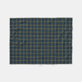 Clan Colquhoun Marine Blauw en Rode Tartan Fleece Deken (Voorkant (Horizontaal))