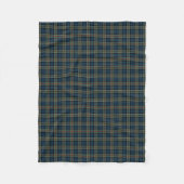 Clan Colquhoun Marine Blauw en Rode Tartan Fleece Deken (Voorkant)