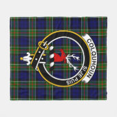 Clan Colquhoun Modern Tartan Pset Fleece Deken (Voorkant (Horizontaal))