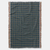 Clan Colquhoun Navy Blauw en Groen Tartan Deken (Voorkant Verticaal)