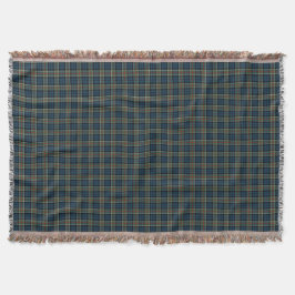 Clan Colquhoun Navy Blauw en Groen Tartan Deken