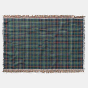 Clan Colquhoun Navy Blauw en Groen Tartan Deken