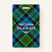 Clan Colquhoun Tartan Badge (Achterkant)