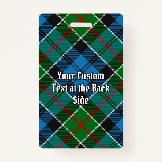 Clan Colquhoun Tartan Badge (Achterkant)