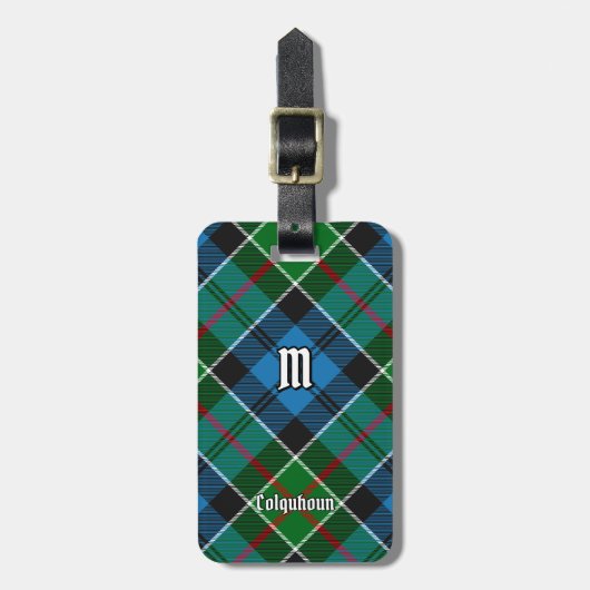 Clan Colquhoun Tartan Bagagelabel (Voorkant verticaal)