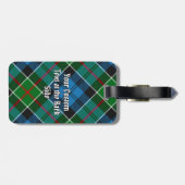 Clan Colquhoun Tartan Bagagelabel (Achterkant horizontaal)