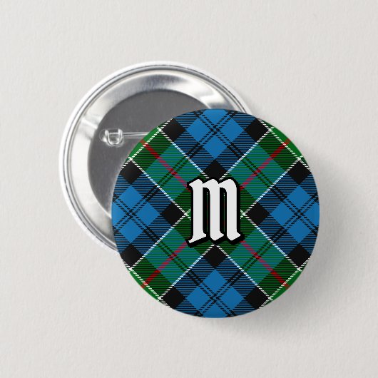 Clan Colquhoun Tartan Button (Voorkant /achterkant)