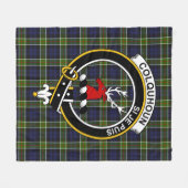 Clan Colquhoun Tartan Pset Fleece Deken (Voorkant (Horizontaal))