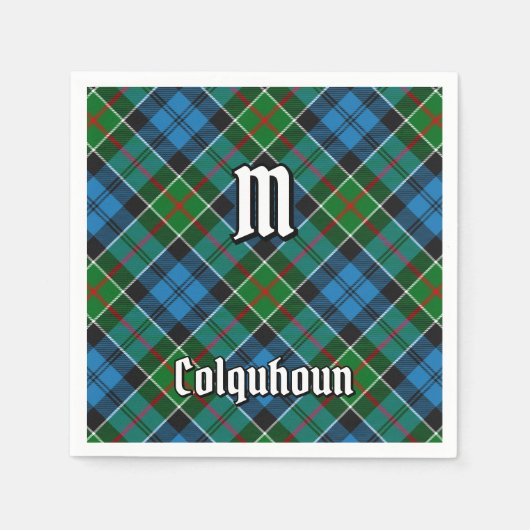 Clan Colquhoun Tartan Servet (Voorkant)