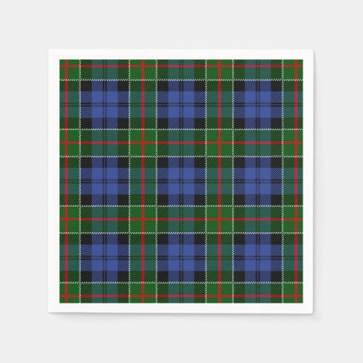 Clan Colquhoun Tartan Servetten (Voorkant)