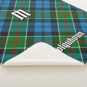 Clan Colquhoun Tartan Sherpa Deken (3/4)