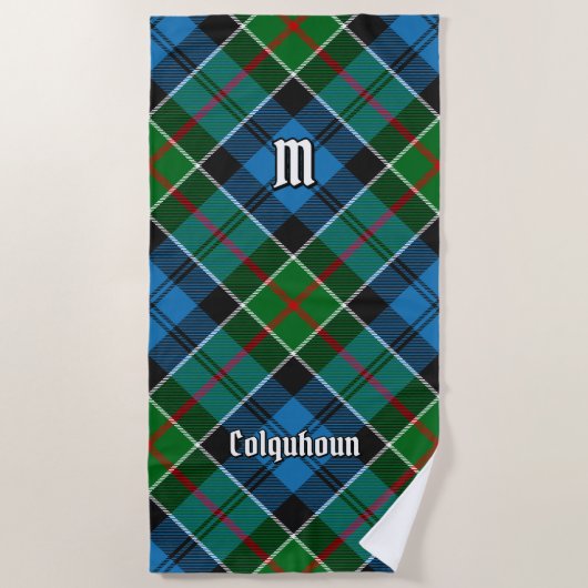 Clan Colquhoun Tartan Strandlaken (Voorkant)