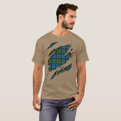 Clan Colquhoun Tartanepileptische effecten T-shirt (Voorkant volledig)