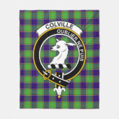 Clan Colville Tartan Pset Fleece Deken (Voorkant)