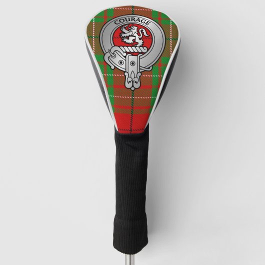 Clan Comyn | Cumming Crest & Tartan Golfheadcover (Voorkant)