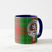 Clan Comyn | Cumming Crest & Tartan Mok (Voorkant rechts)