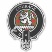Clan Comyn | Cumming Crest & Tartan Sticker (Voorkant)