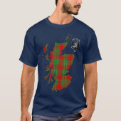Clan Comyn | Cumming Crest & Tartan T-Shirt (Voorkant)