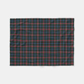 Clan Comyn en Cumming Red en Blue Tartan Fleece Deken (Voorkant (Horizontaal))