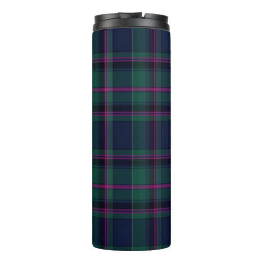 Clan Cooper Plaid Custom Thermal Tumbler Thermosbeker (Achterkant)