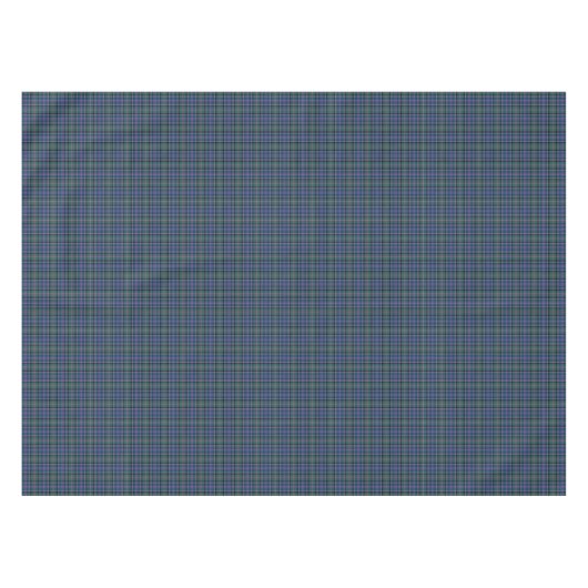 Clan Cooper Tartan Groen en Blauw Schots Plaid Tafelkleed (Voorkant (Horizontaal))
