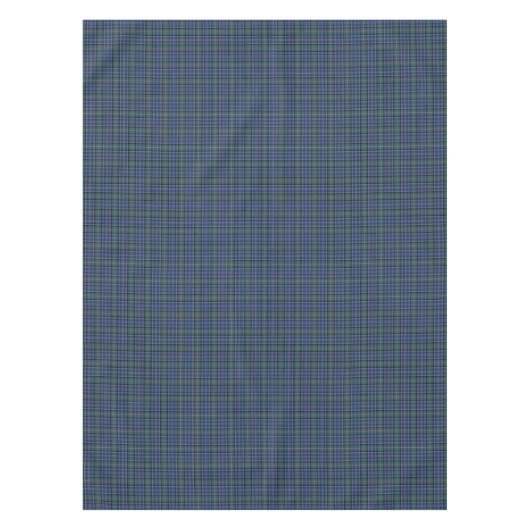 Clan Cooper Tartan Groen en Blauw Schots Plaid Tafelkleed (Voorkant)