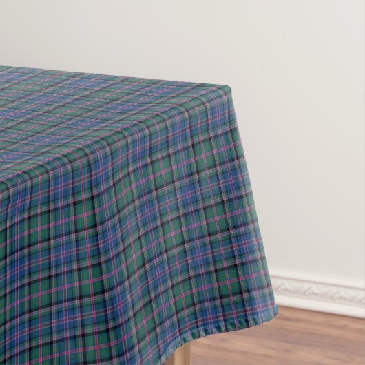 Clan Cooper Tartan Groen en Blauw Schots Plaid Tafelkleed (Voorbeeld)