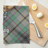 Clan Craig Crest Kitchen Towel Theedoek (Quarter Fold)