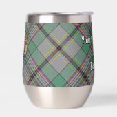 Clan Craig Crest over Tartan (Links)