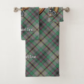 Clan Craig Crest over Tartan Bad Handdoek (Insitu)