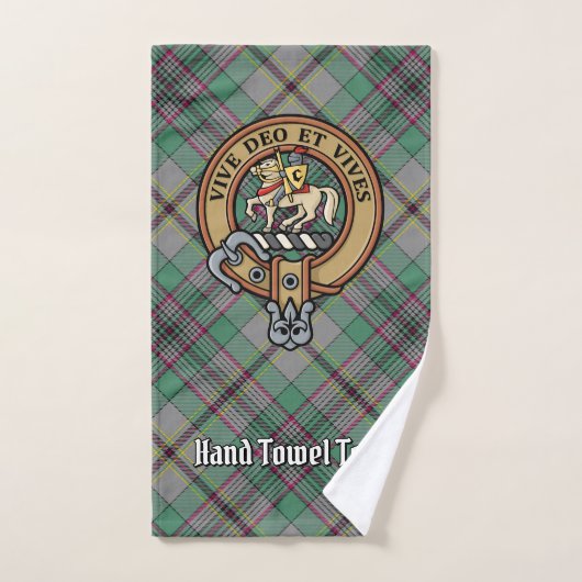 Clan Craig Crest over Tartan Bad Handdoek (Handdoek)