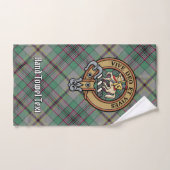 Clan Craig Crest over Tartan Bad Handdoek (Handdoek)