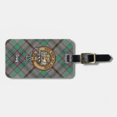 Clan Craig Crest over Tartan Bagagelabel (Voorkant horizontaal)