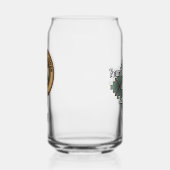 Clan Craig Crest over Tartan Blikvorm Glas (Links)
