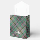 Clan Craig Crest over Tartan Favor Box Bedankdoosjes (Geopend)