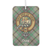 Clan Craig Crest over Tartan Luchtverfrisser (Voorkant)