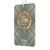 Clan Craig Crest over Tartan Luchtverfrisser (Links)