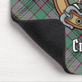 Clan Craig Crest over Tartan Muismat (Hoek)