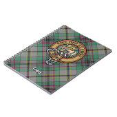 Clan Craig Crest over Tartan Notitieboek (Linkerzijde)