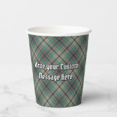 Clan Craig Crest over Tartan Paper Cups Papieren Bekers (Achterkant)