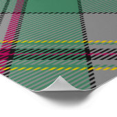 Clan Craig Crest over Tartan Poster (Hoek)