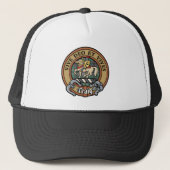 Clan Craig Crest over Tartan Trucker Hat Trucker Pet (Voorkant)