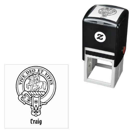 Clan Craig Crest Self-Inking Stamp Zelfinktende Stempel (In situ)
