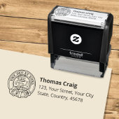 Clan Craig Crest Self-Inking Stamp Zelfinktende Stempel