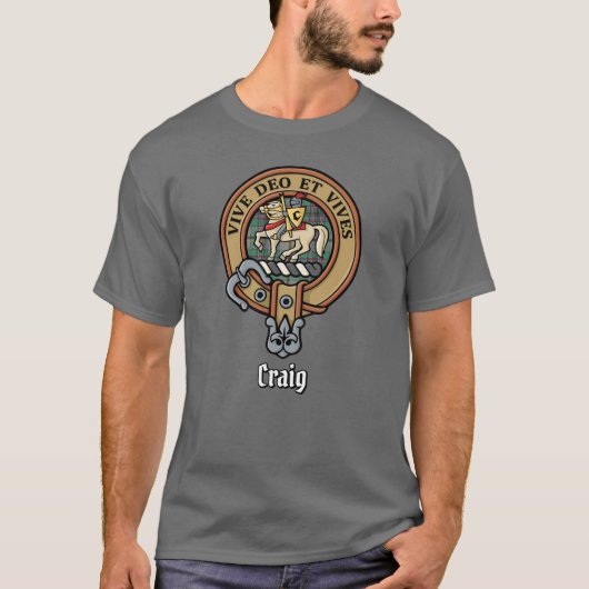 Clan Craig Crest T-Shirt (Voorkant)