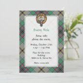 Clan Craig Crest Uitnodiging (Staand voorkant)